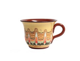 small cup with an interesting pattern