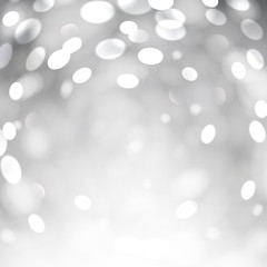 Bokeh light background with white copyspace.