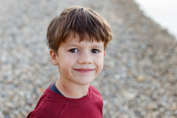 Little boy outdoor portrait © sakkmesterke