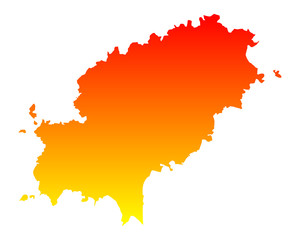 Karte von Ibiza