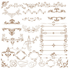 Floral calligraphic design