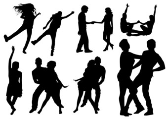 Dancing silhouettes