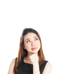 Fototapeta premium Thinking business woman