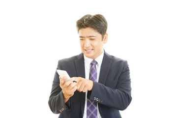 笑顔のビジネスマン