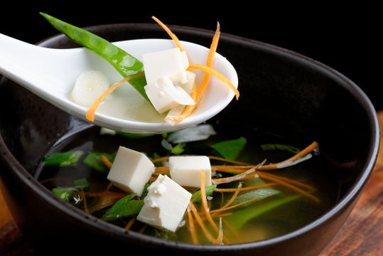 Japanese Miso Soup With Tofu