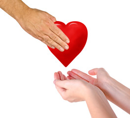 Fototapeta premium Giving heart