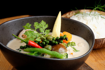 Traditional thai red curry