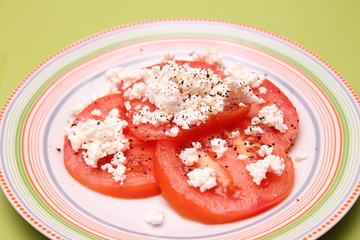 Tomatensalat mit Fetakäse