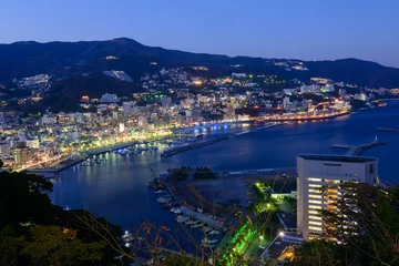 Poster Landscape of the city of Atami, in Shizuoka, Japan © Scirocco340