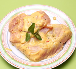 Marinniertes Putenfleisch
