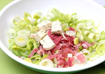 Lauch mit Speck