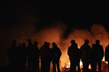 night bonfire