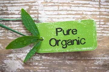 pure organic label