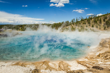 steaming pool