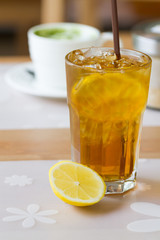 iced lemon tea