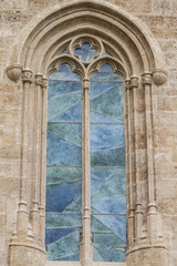 window, ornaments and sculptures of Gothic style, Spanish Ancien