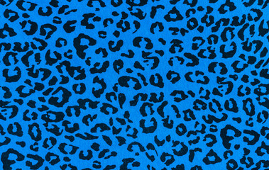 texture of blue fabric striped leopard