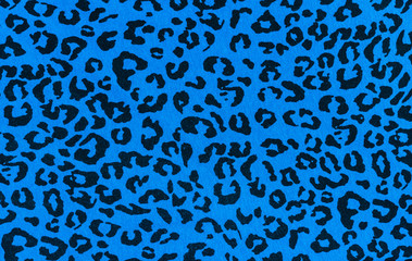 texture of blue fabric striped leopard © photos777