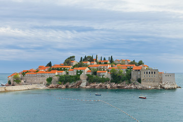 Fototapeta na wymiar Sveti Stefan Island. Montenegro
