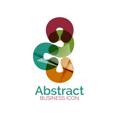 Abstract symmetric business icon