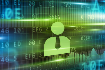 Businessman icon abstract