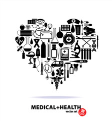 Obraz na płótnie Canvas Medical ser. Heart illustration.