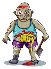 A fat zombie