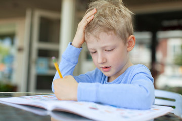 kid writing