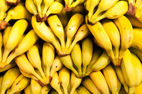Bananas at market. Background.