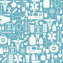 Medical seamless background