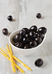 delicious marinated black olives