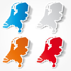 Obraz premium Map of Netherlands