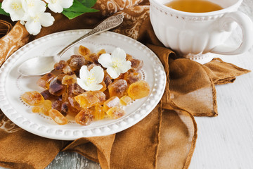 brown sugar and jasmine tea