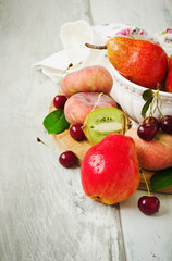 different fresh fruit