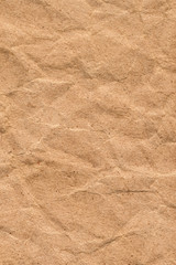 Recycle Coarse Grain Brown Kraft Paper Crumpled Grunge Texture