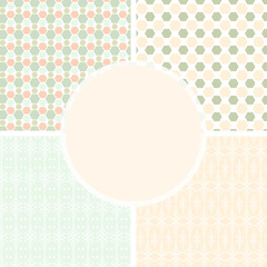 Shabby chic patterns and seamless backgrounds