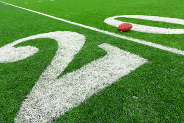 Obraz premium Football field with ball