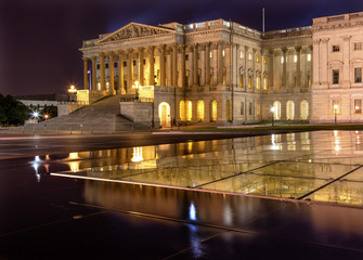 Fototapeta premium House of Representatives US Capitol Night Washington DC