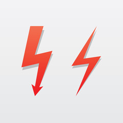 Lightning Bolt icon set