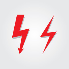 Lightning Bolt icon set