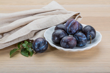 Ripe fresh plum