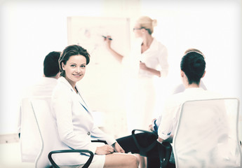 businesswoman on business meeting in office