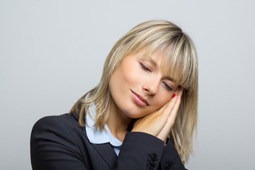 Sleeping Business Woman