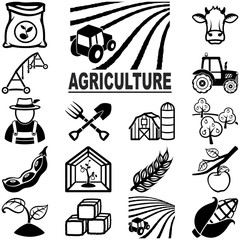 Agriculture icons © plutofrosti