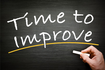 Fototapeta premium time to improve