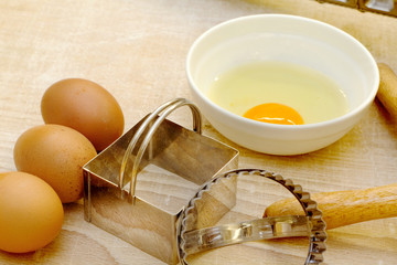 pasta maker utensils and ingredient