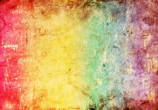 abstract grunge background in rainbow colors