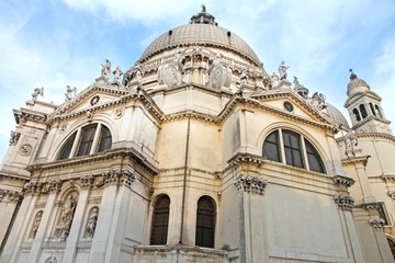 Fototapeta na wymiar Sta Maria della Salute church, Venice, Veneto, Venetia, Italy