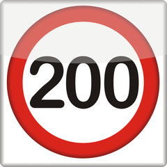 Verkehrsschild, 200