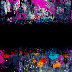 colorful grunge background with stains of paint